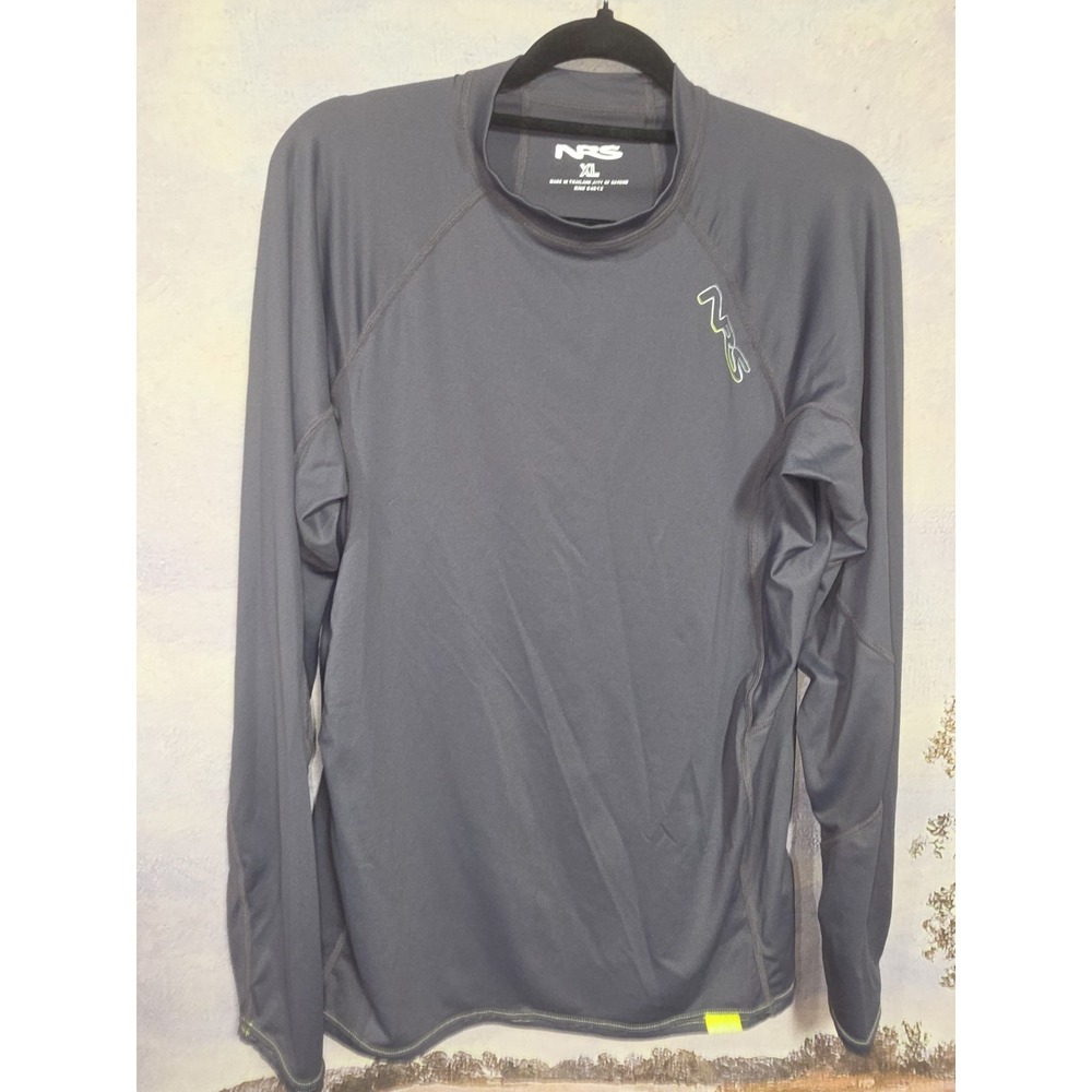 NRS Men's H2Core Rashguard Long-Sleeve Shirt - Charcoal Grey - Size XL